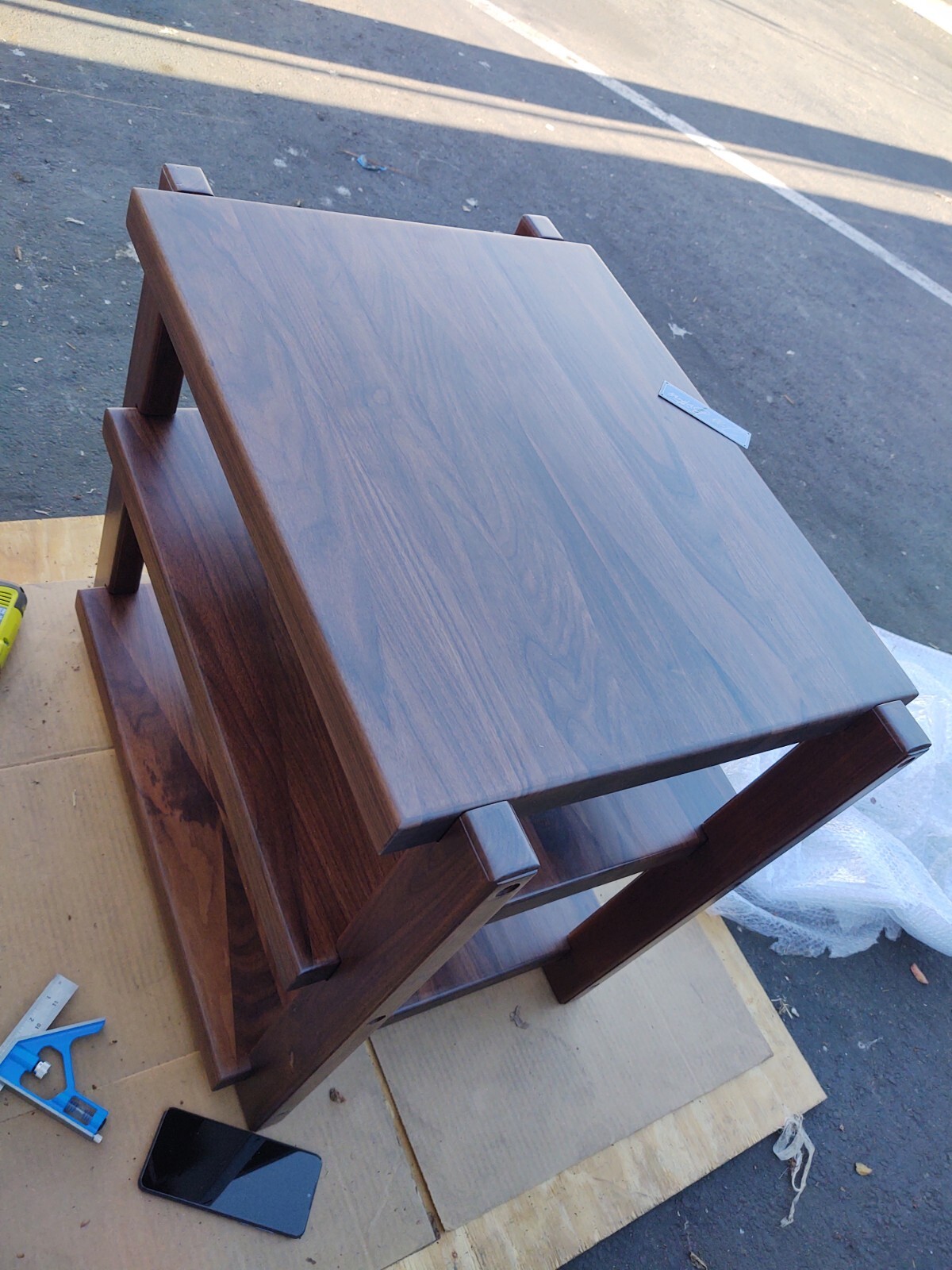 Jazz Brothers- Walnut Wood Audio Rack