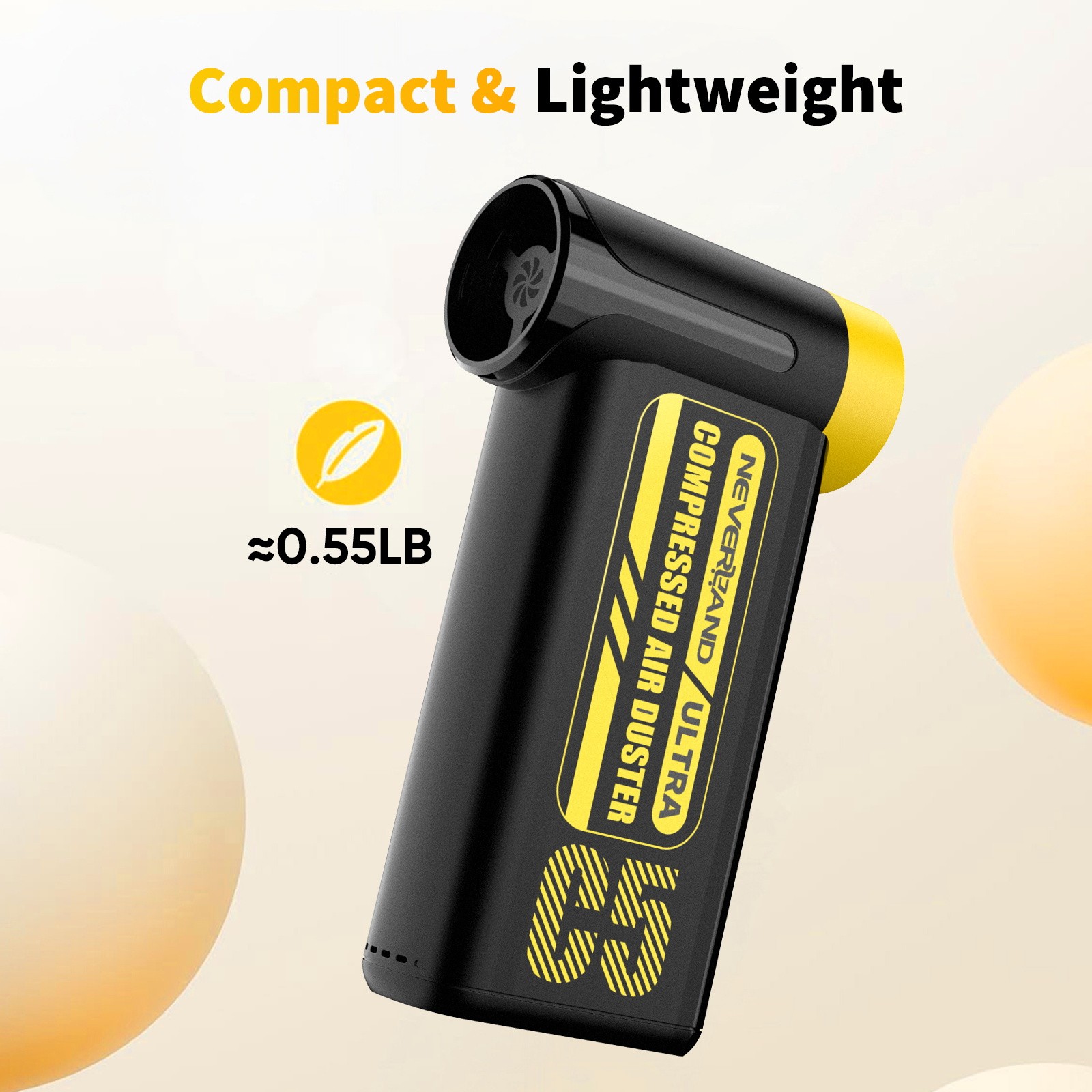 300,000 RPM Compressed Air Duster Rechargeable Electric Air Blower with 8 Speed