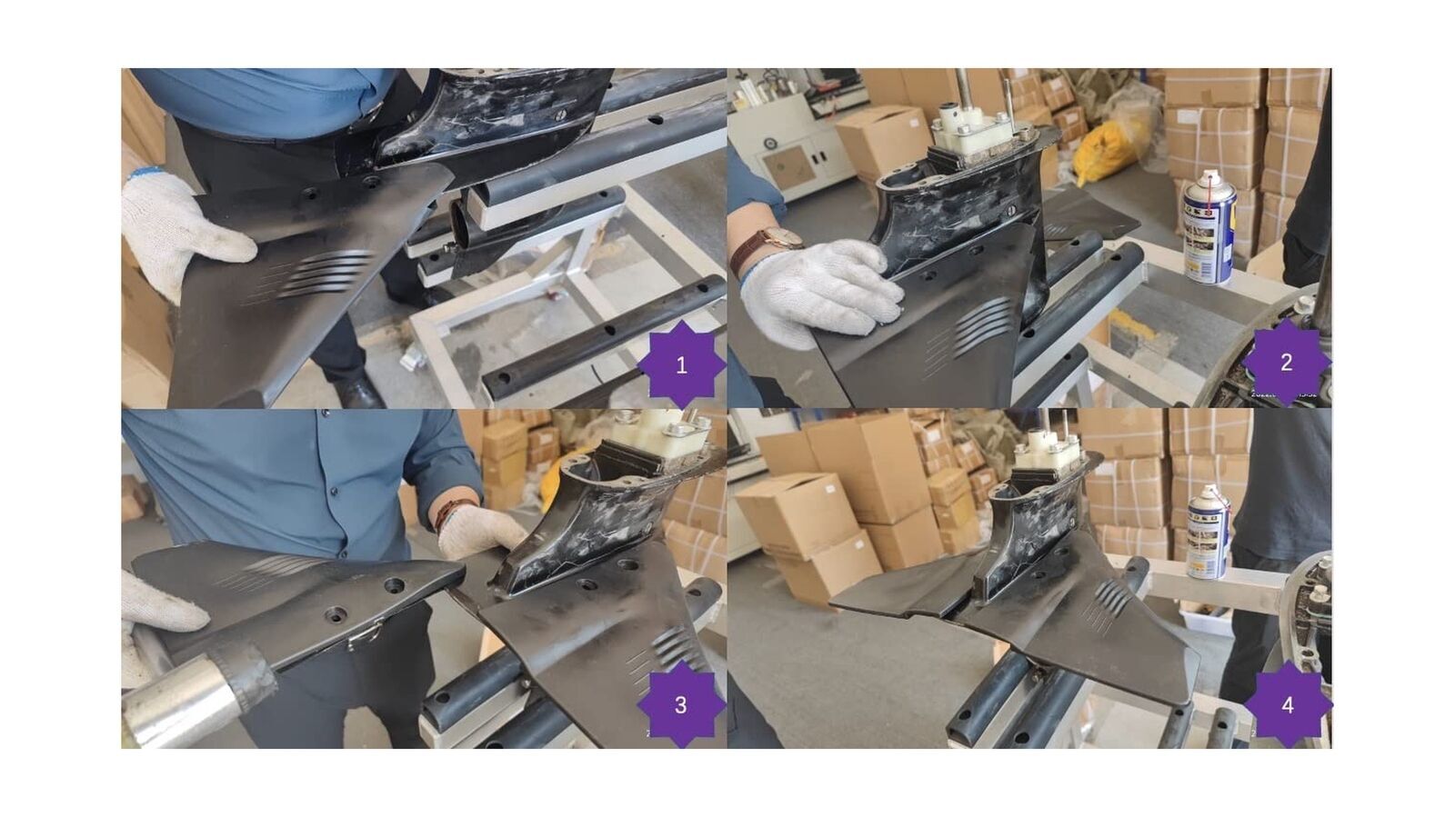 Outboards Dorsal Fin Wing Sting Ray Hydrofoil Stabilizer for 5 - 150 HP Motors