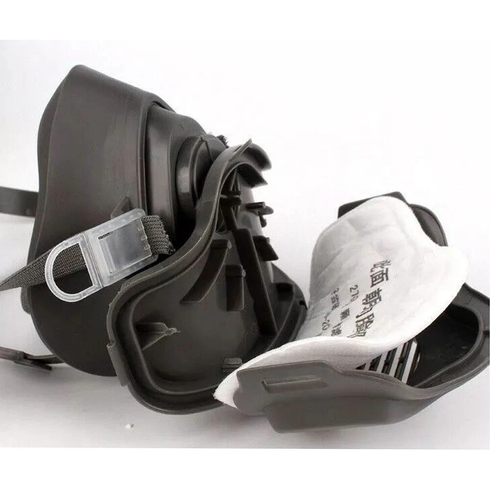 Half Face Shield Respirator Dust Mask for Painting Sanding Woodworking Facepiece