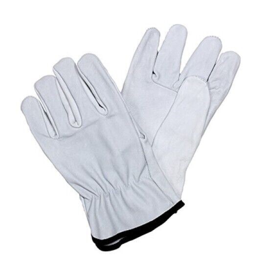 12 Pairs Genuine Goatskin Safety Gloves – Durable, Comfortable & Versatile Work