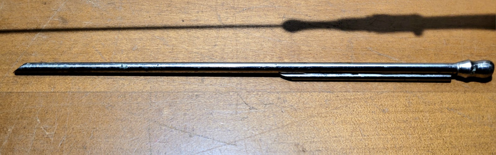 Antique 1830's Pewter Medical Embalming Syringe Medical Oddities Large Needle