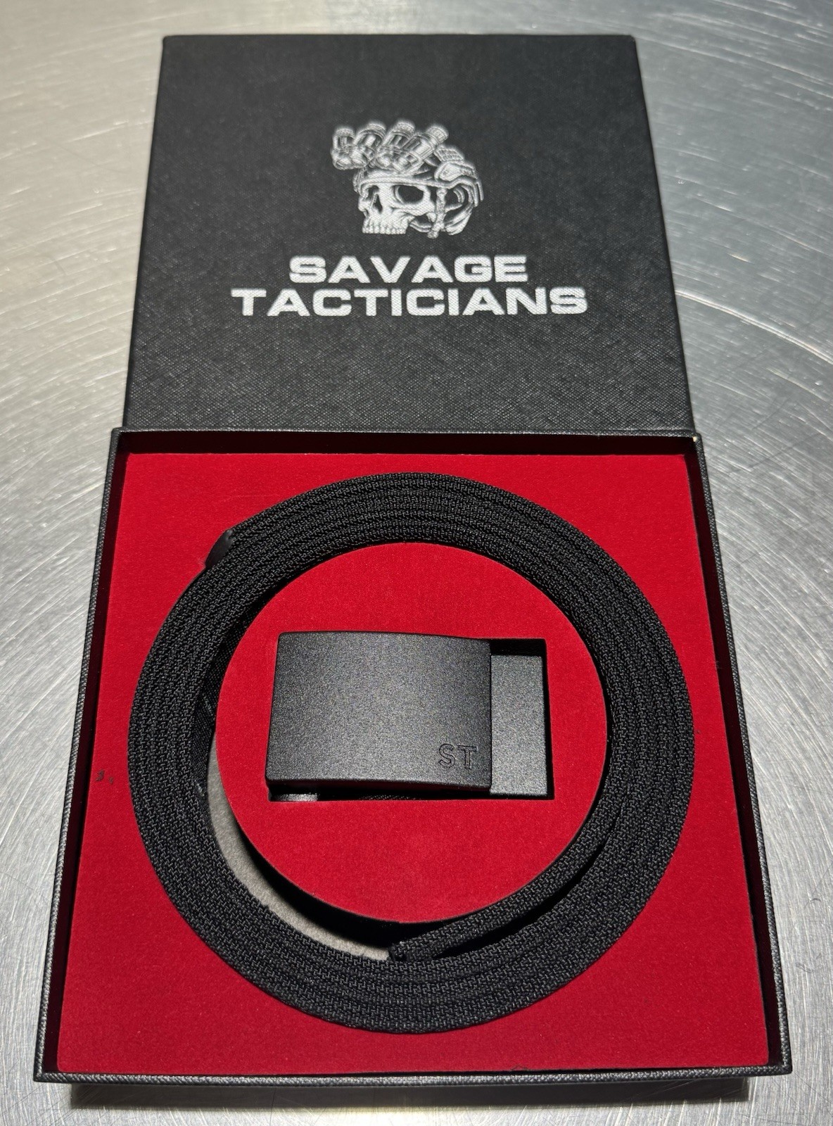 Savage Tacticians EDC Ratchet Belt BLACK Adjustable (28" - 50")