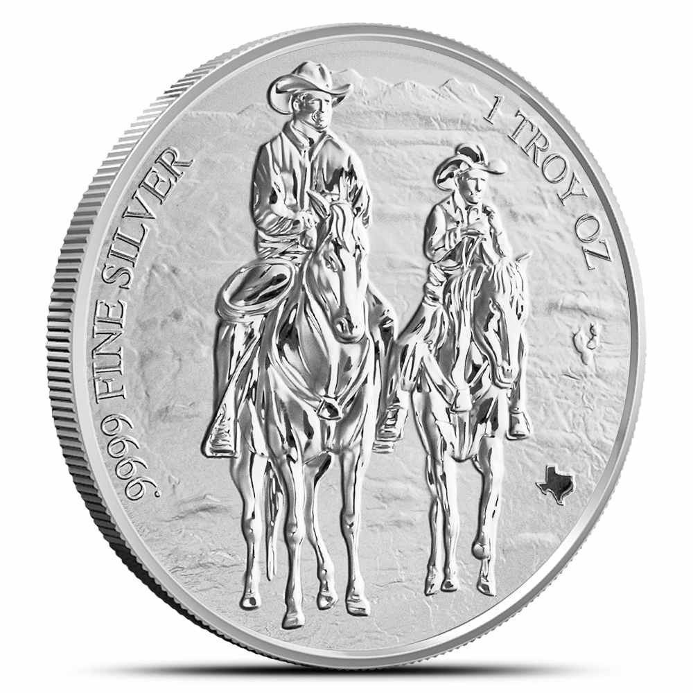 2026 1 oz Texas Mint Cowboys Silver Round (New)