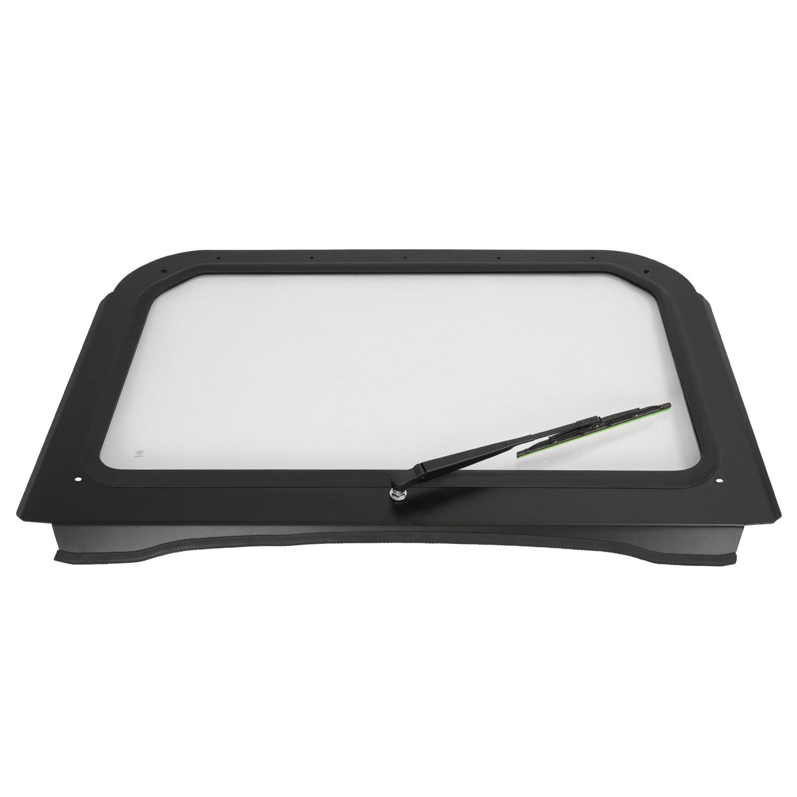 Clear Full Glass Windshield W/ Wiper Black For Polaris RZR 570 800 XP 900 08-14