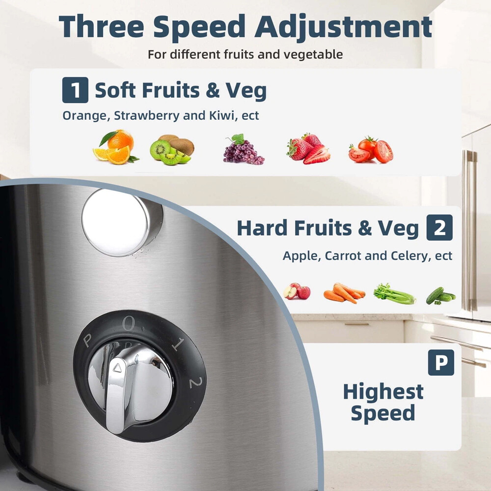 1000W Electric Juicer Fruit Vegetable Blender Juice Extractor Citrus Machine