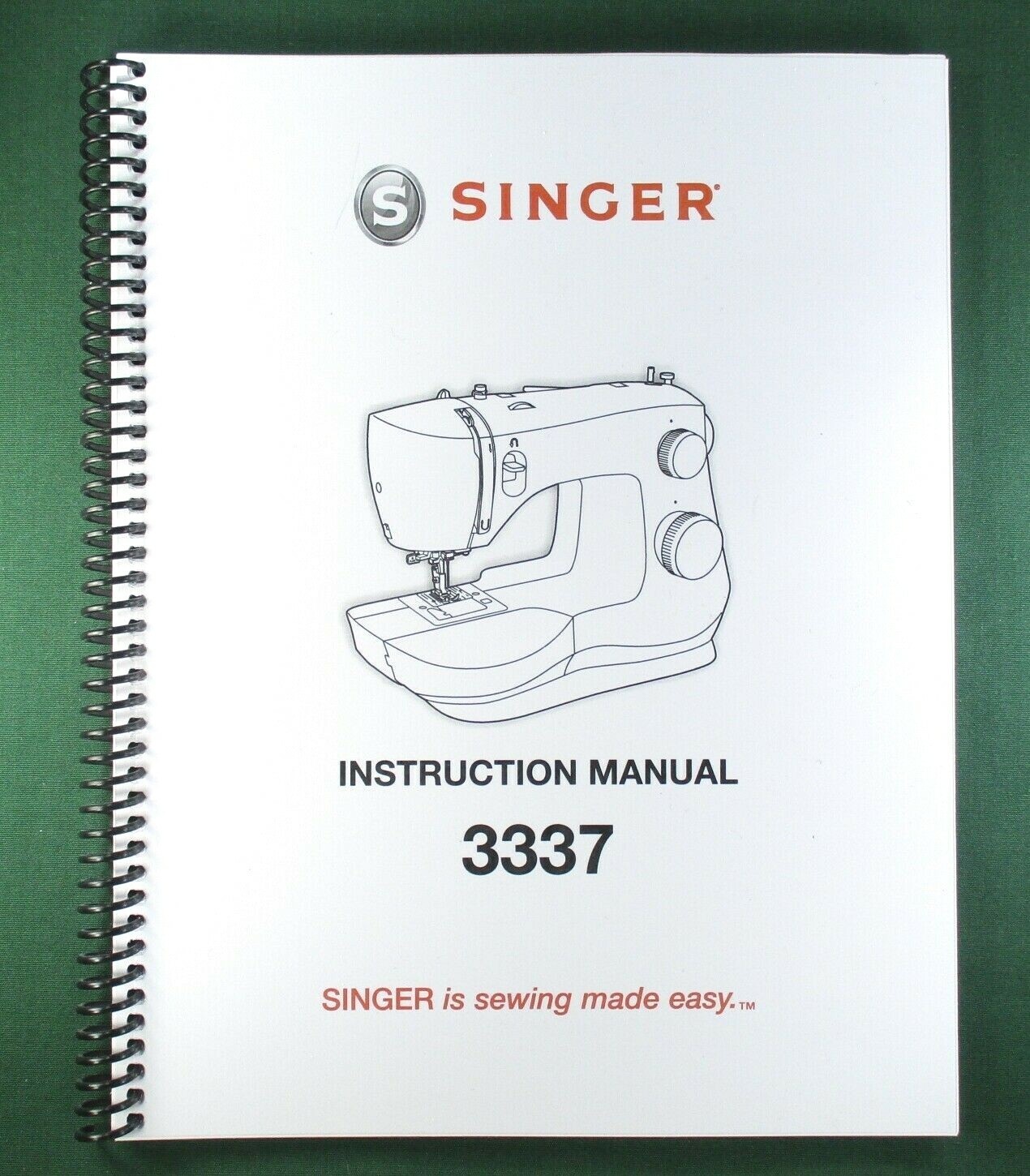 Singer 3337 Instruction Manual: 34 Pages & Protective Covers!