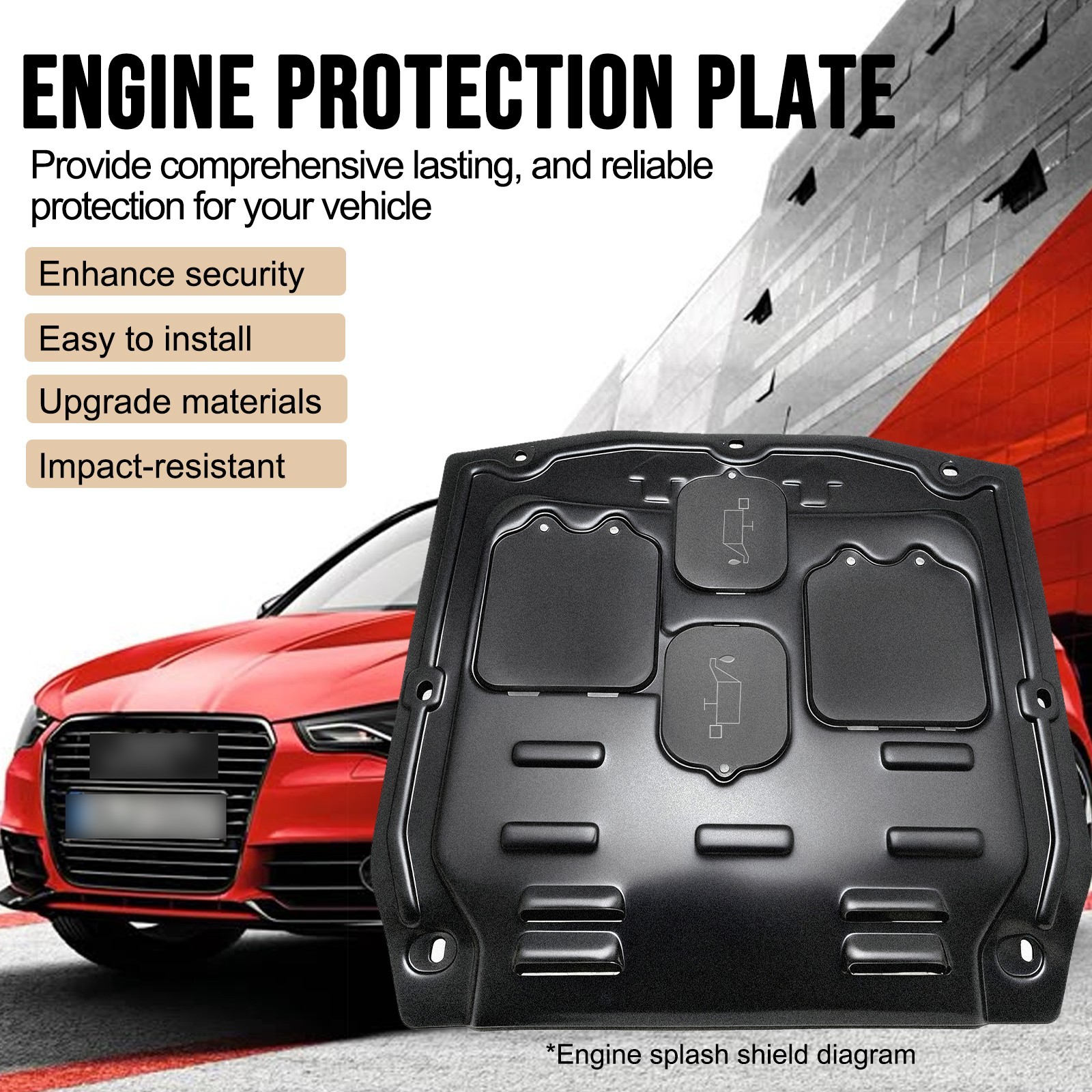 Front Skid Plate for Toyota Corolla 2019-2025 Engine Splash Shield Heavy Duty PV