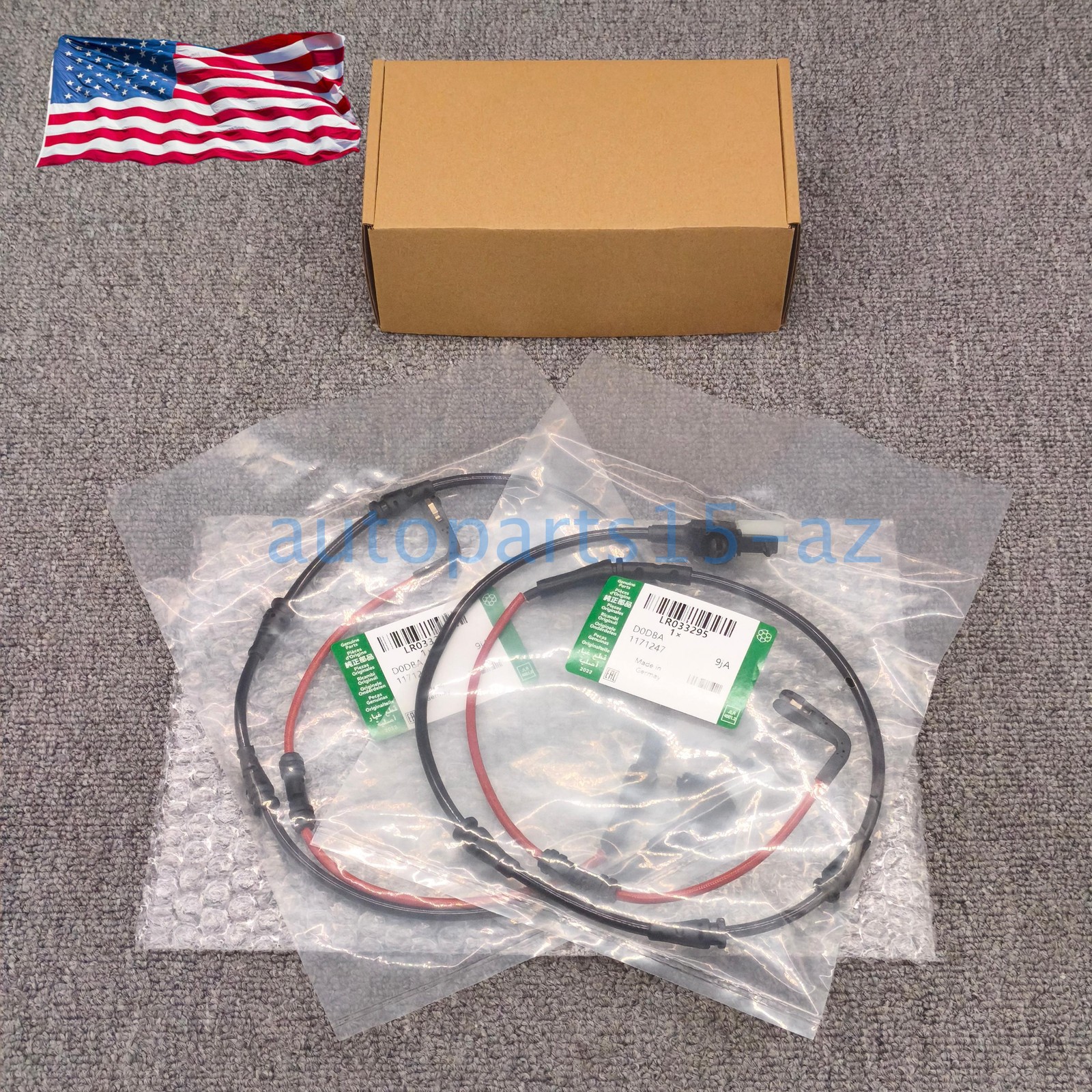 2pcs Rear Brake Pad Wear Sensor Indicator LR033295 for Land Rover Range Rover US