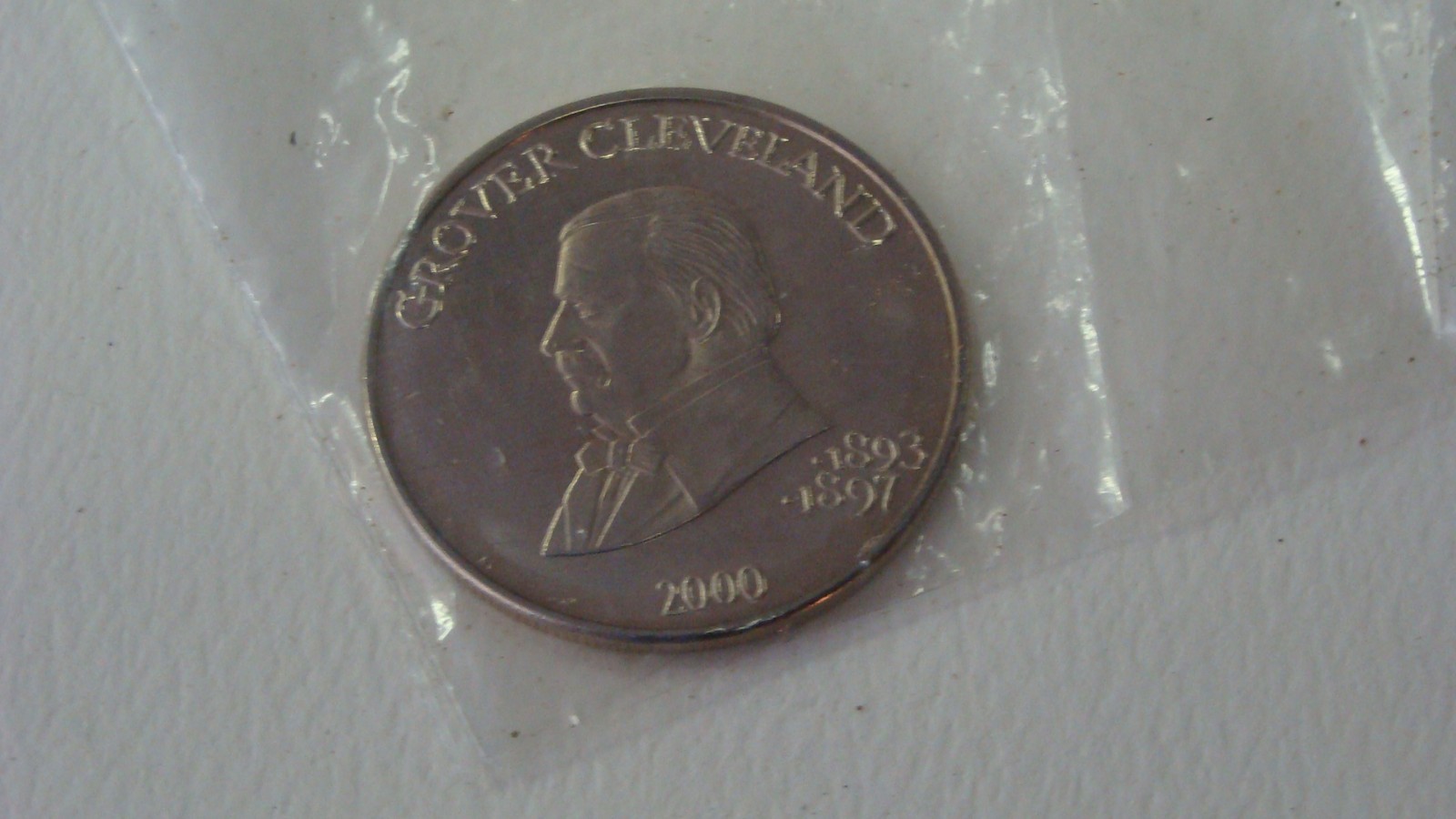 Sealed 2000 Republic of Liberia $5 Grover Cleveland Commemorative Issue Coin