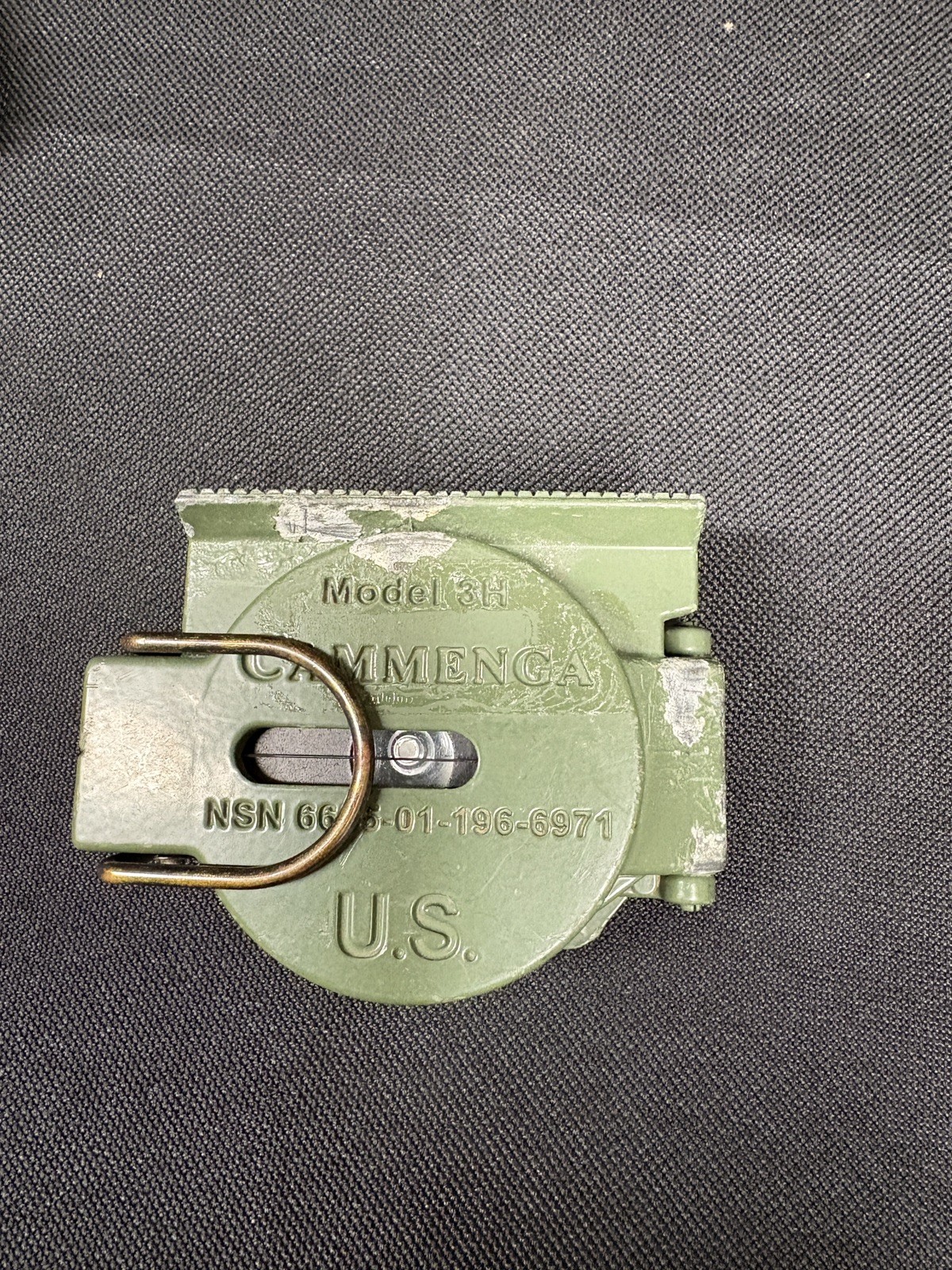 Used USGI Cammenga Model 3H Tritium Lensatic Compass NSN: 6605-01-196-6971