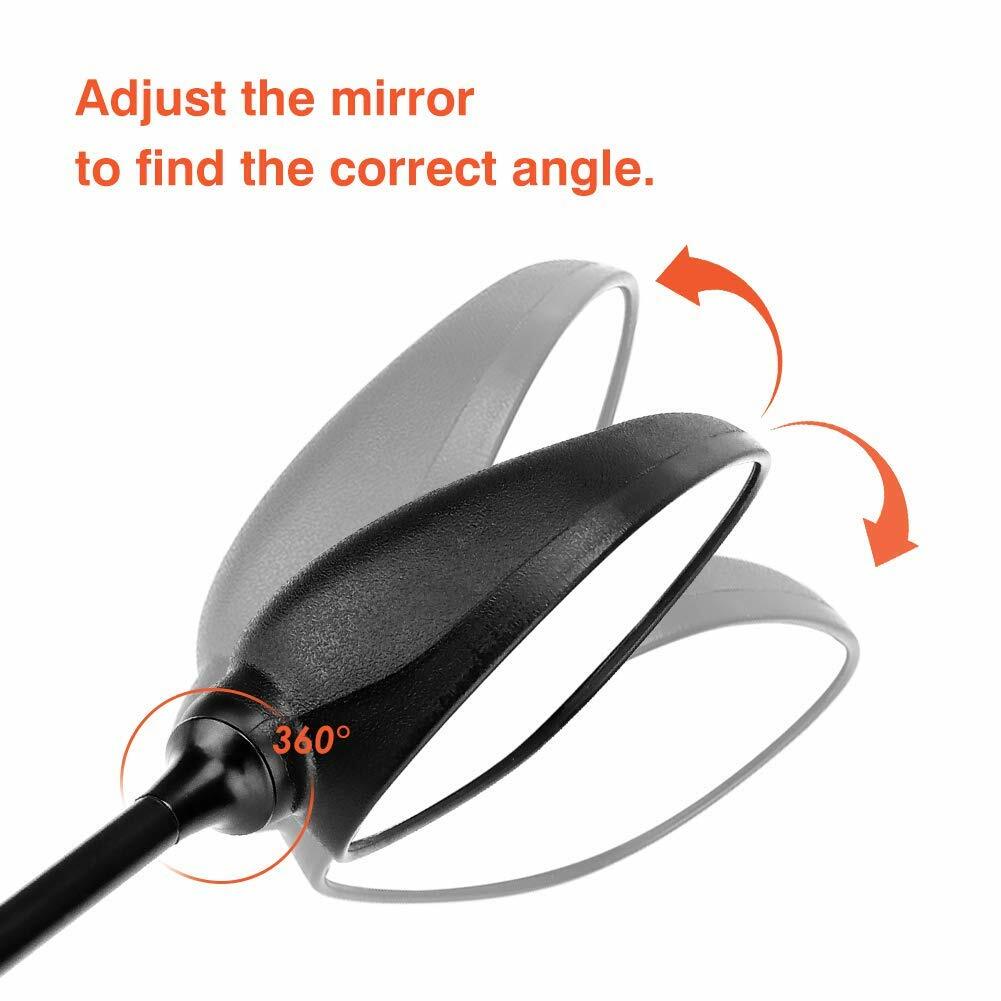 ATV Rear View Side Mirror w/7/8" Handlebar for Polaris Sportsman Honda Foreman