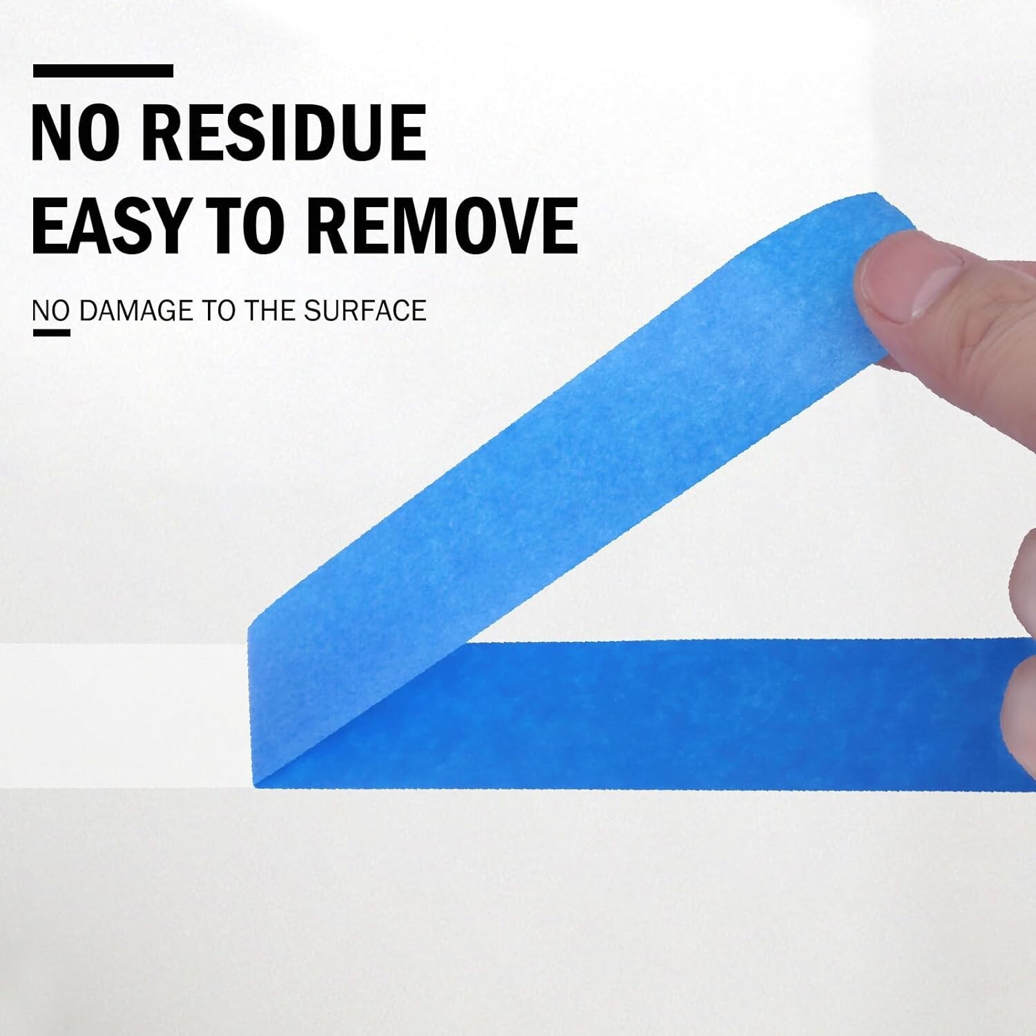 6 Rolls Blue Painters Masking Tape, 2 Inch x 60 Yards 5.5 Mil, Walls Painting