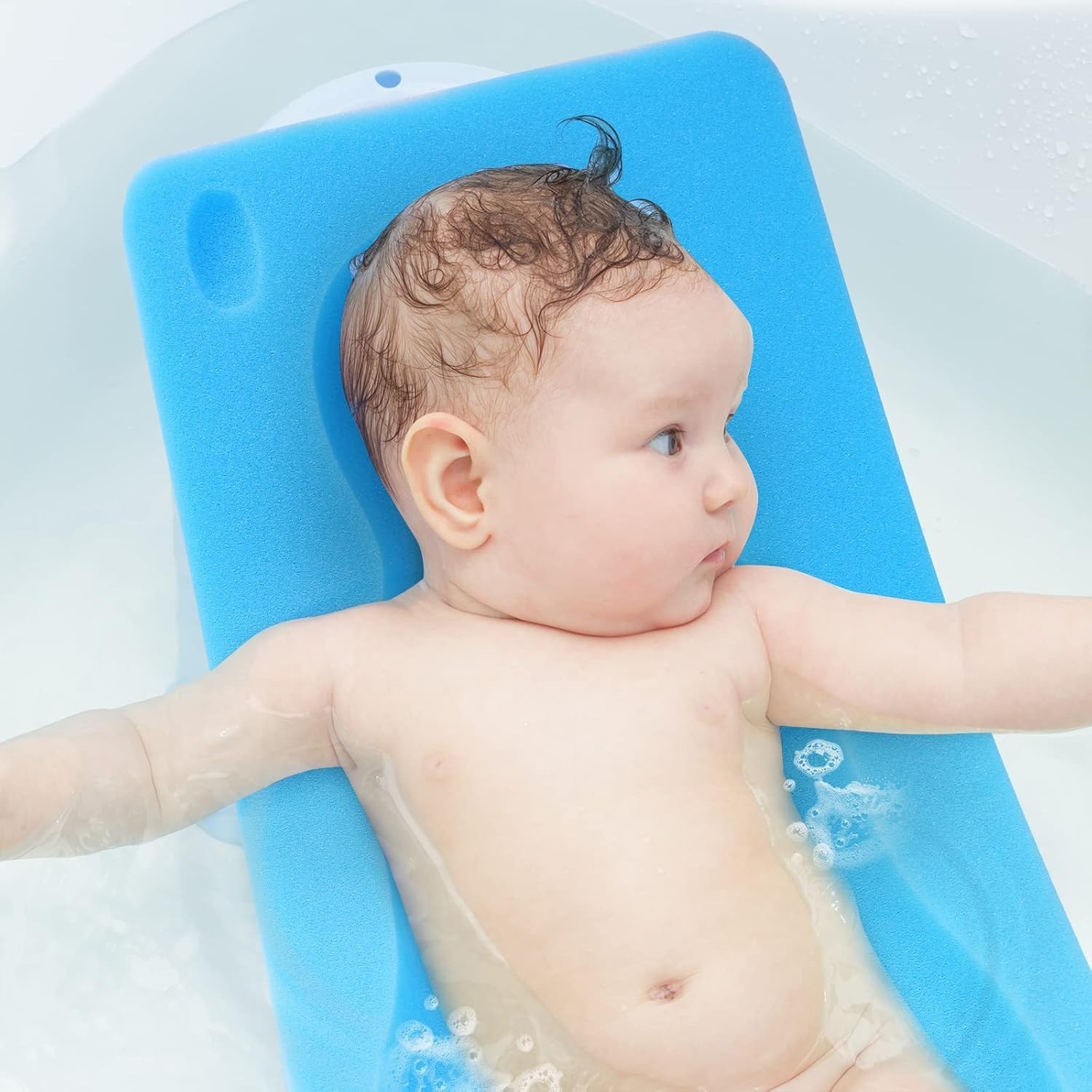 Baby Bath Cushion Baby Bath Sponge for Bathing Infant Bath Mat Newborn...