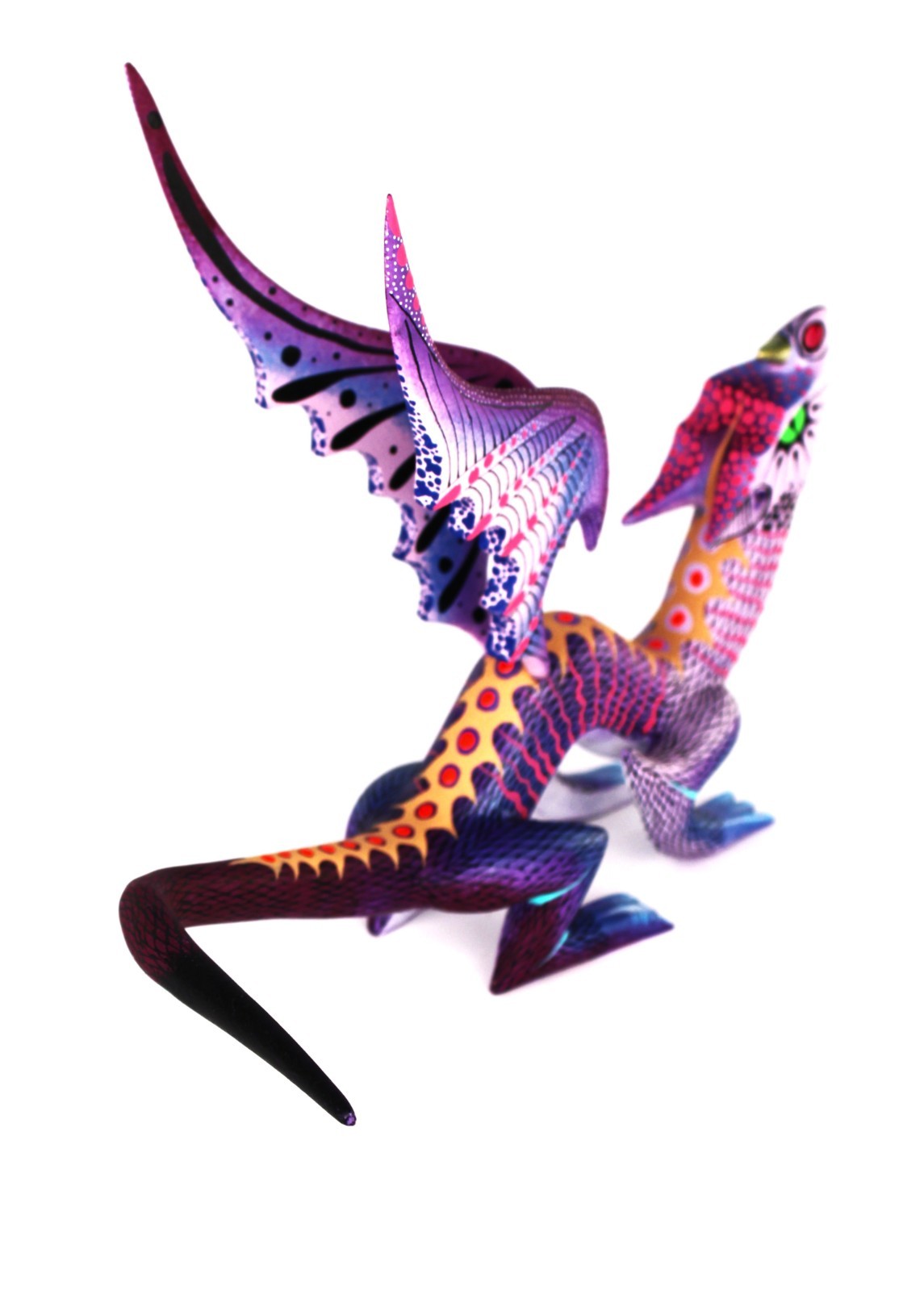 Oaxacan Wood Carving David Blas Mystical Dragon Oaxaca Mexican Folk Art Alebrije