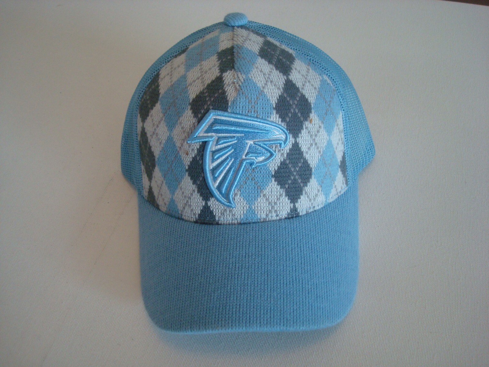 ATLANTA FALCONS ARGYLE TRUCKER   SNAPBACK DEADSTOCK HAT CAP VINTAGE N1