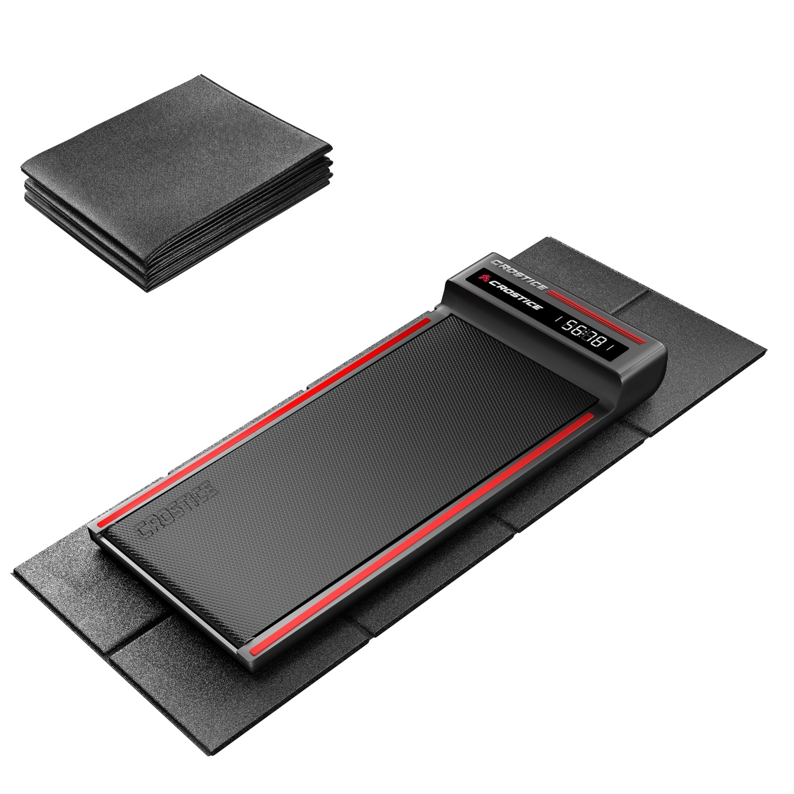 Crostice Walking Pad Mat 26x60" 1/4" Thick, Under Desk Treadmill Floor Mat