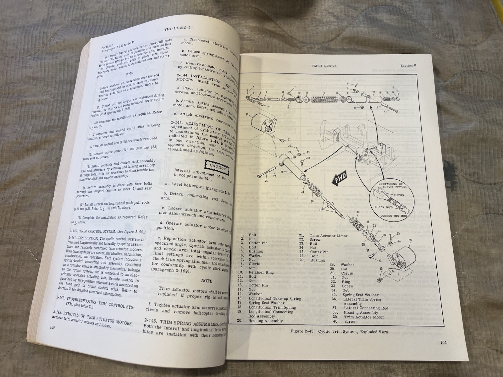Hiller H-23C Raven Helicopter Maintenance Instruction Manual - Jan 1961