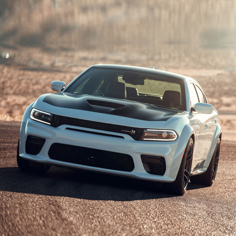 For 15-23 Dodge Charger Halogen Dual Beam Projector Headlights w/ LED DRL LH +RH