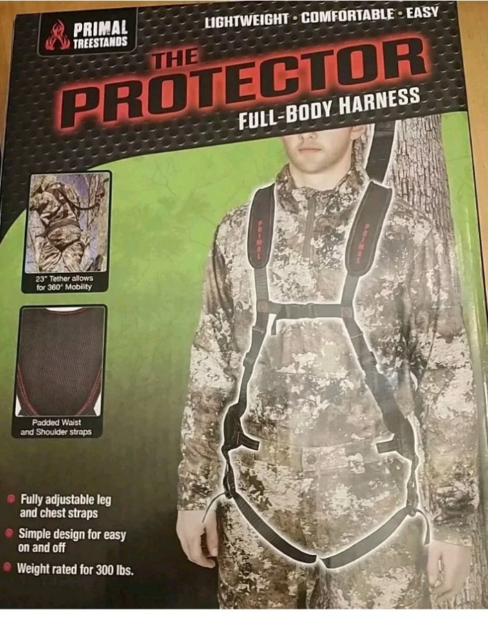 Fall Protection Safety Tree Climbing Harness Full Body Work Rescue Rock Etc NIB