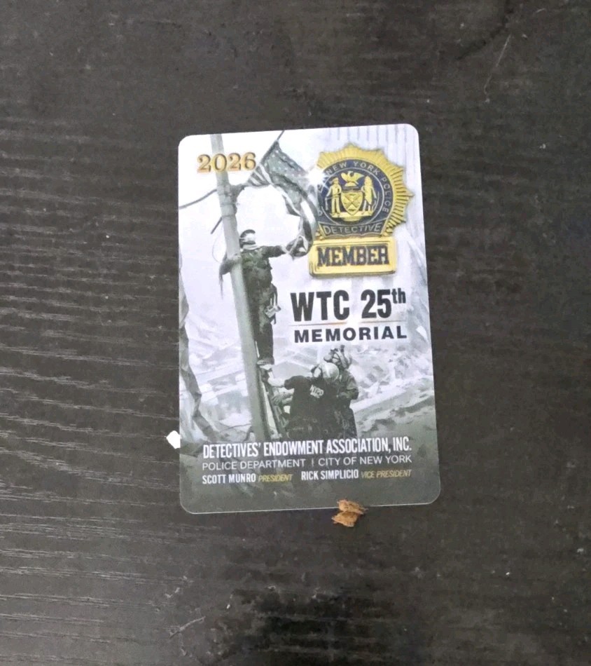 Nypd Detective Card Not PBA Twenty Twenty Six. Genuine Mint Condition Unsigned.