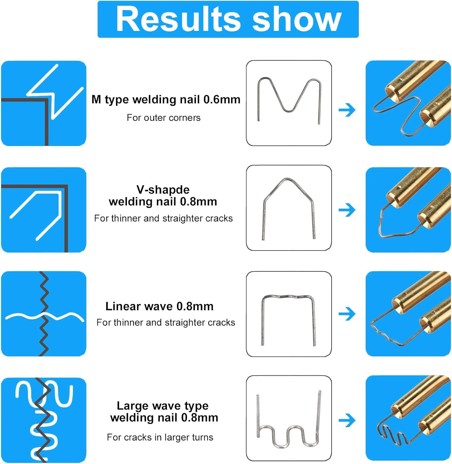 Plastic Welder Kit Soldering Hot Stapler Bumper Repair Welding Gun 200 Staples
