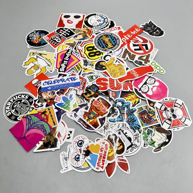 NEW 100 Skateboard Stickers Bomb Vinyl Laptop Luggage Decals Dope Sticker Lot US