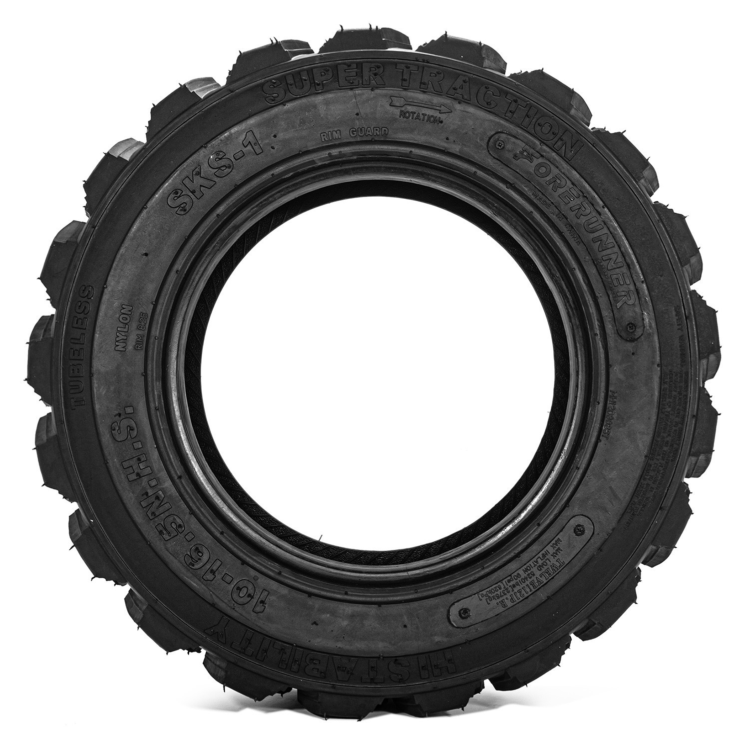 10-16.5, 10x16.5 Skid Steer Tire 12 Ply 10 16.5 for Bobcat Heavy Duty