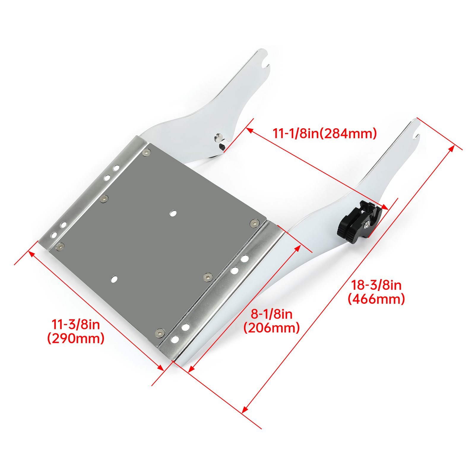 5.5'' Razor Tour Pack Trunk Pad Mount Rack For Harley Road Glide 1997-2008 Pak