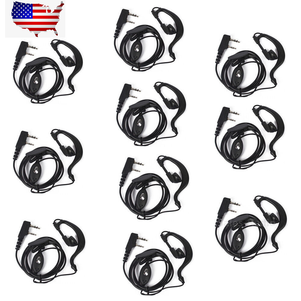 10X Headset Earpiece earphone For Baofeng UV-5R uv-5r+ UV-82 BF-888S BF88A Radio
