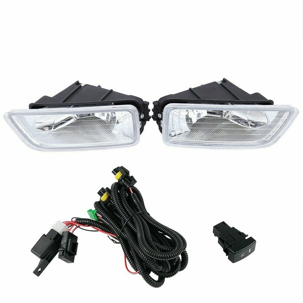 Pair For Honda Accord 2003-2007 4DR Front Bumper Driving Fog Light Lamp w/Wiring