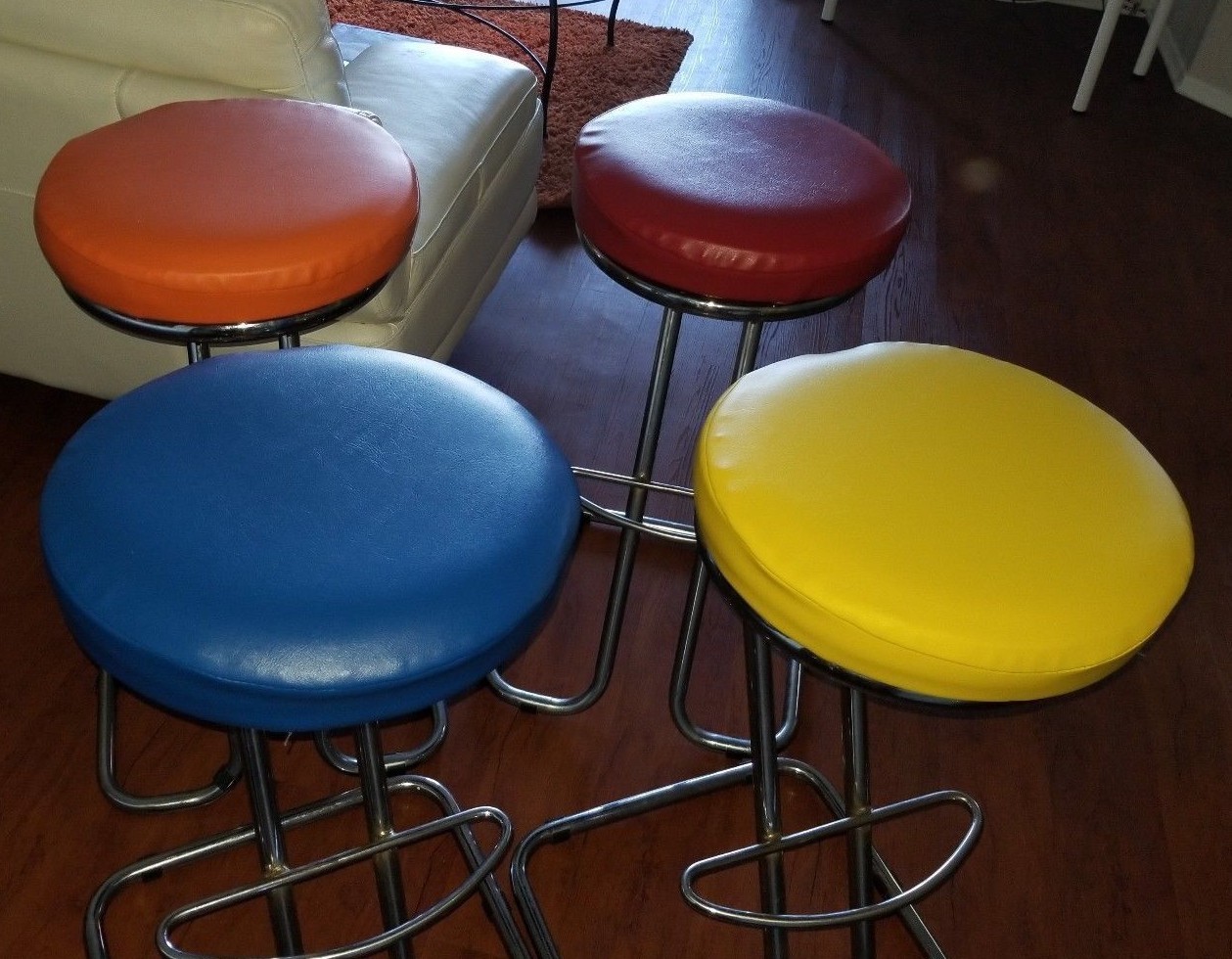 Bar Stool STAPLE ON Seat Cover Vinyl Replacement Office,Kitchen,Restaurant, Exam