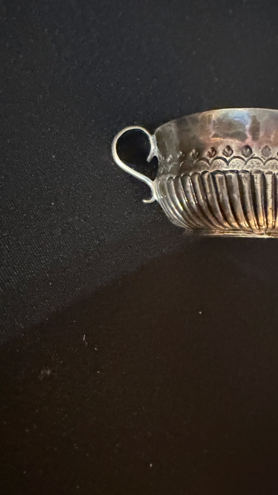 Early George I Britannia Sterling Silver Miniature Caudle Cup London 1718