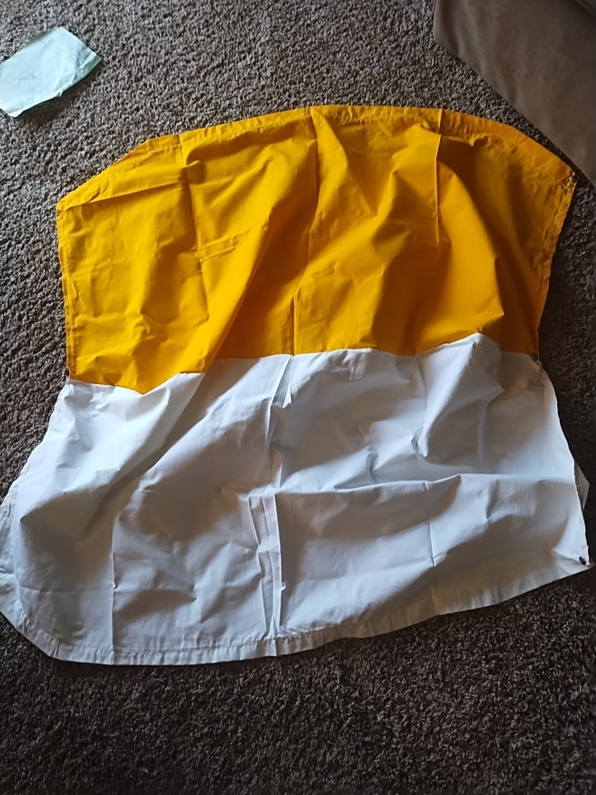 BUGGY TOP Umbrella TRACTOR 3 Bow Frame Yellow White Canopy Minneapolis Moline 40