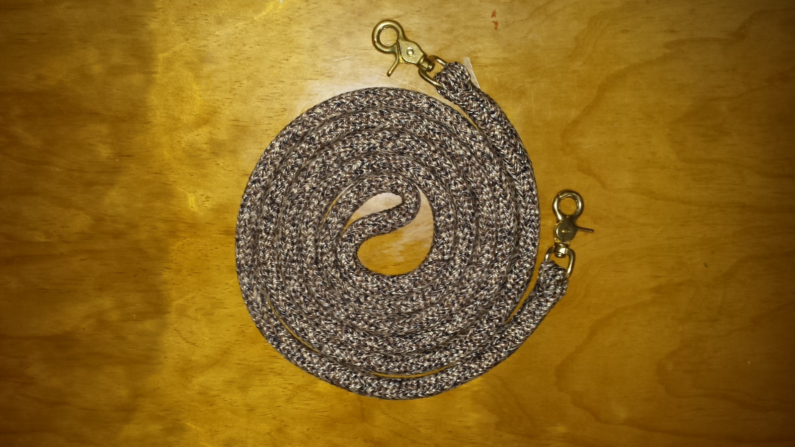 9' YACHT ROPE BLACK/BROWN/TAN FINESSE REIN FOR PARELLI TRAINING METHOD