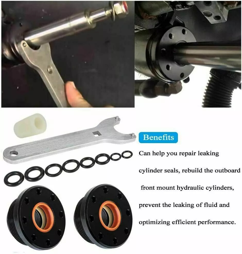 Front Mount Hydraulic Steering Cylinder Seal Kit Bleed Kit for SeaStar HC5345