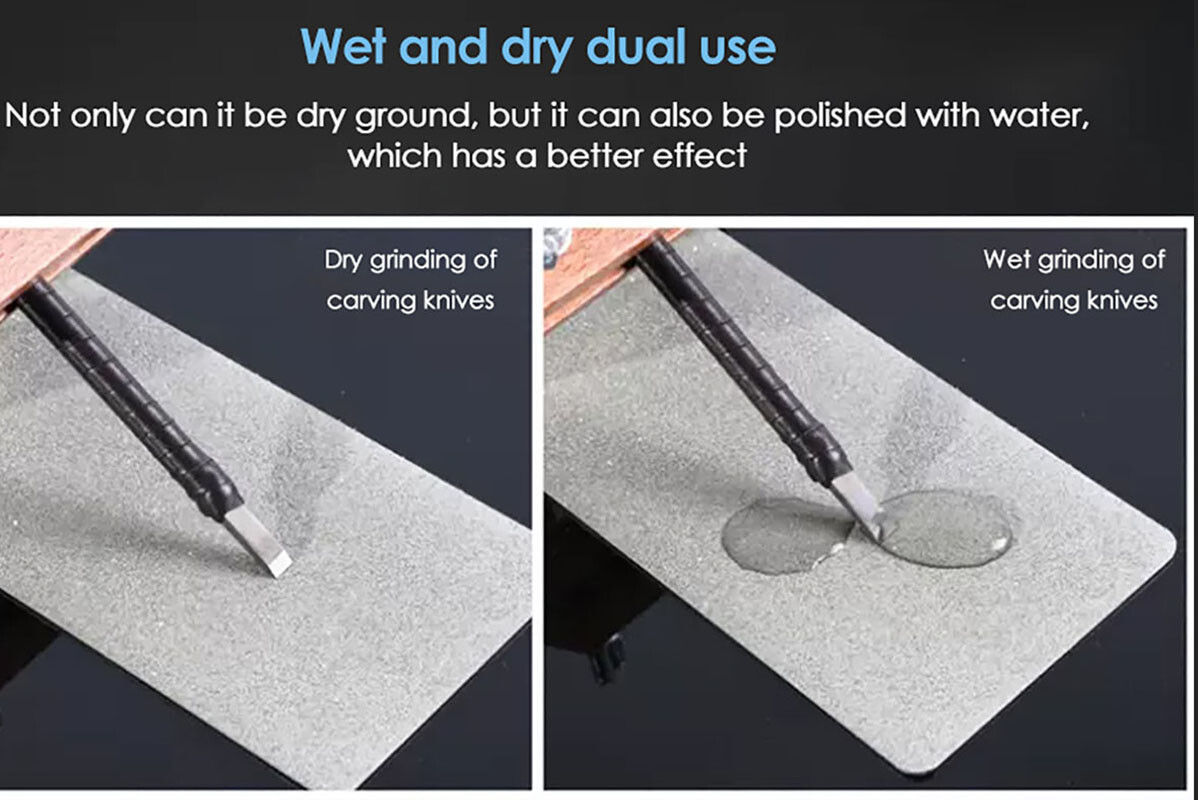 80-3000 Square Diamond Stone Knife Sharpening Plate Grit Whetstone Grinding Tool