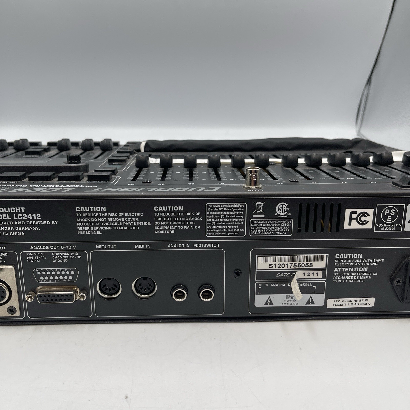 Eurolight LC2412 Behringer Professional 24-Channel DMX Lighting Console