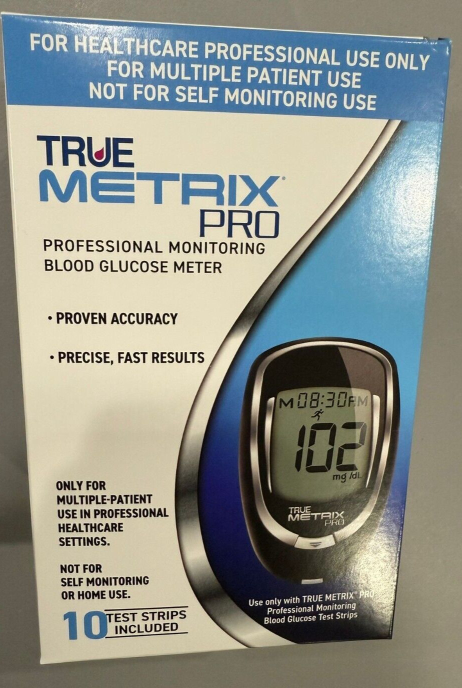 True Metrix PRO Blood Glucose Monitoring System Complete kit Plus 10 strips