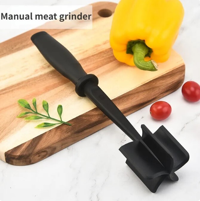Meat Hamburger Chopper Heat Resistant Utensil Ground Beef Potato Masher Spatula