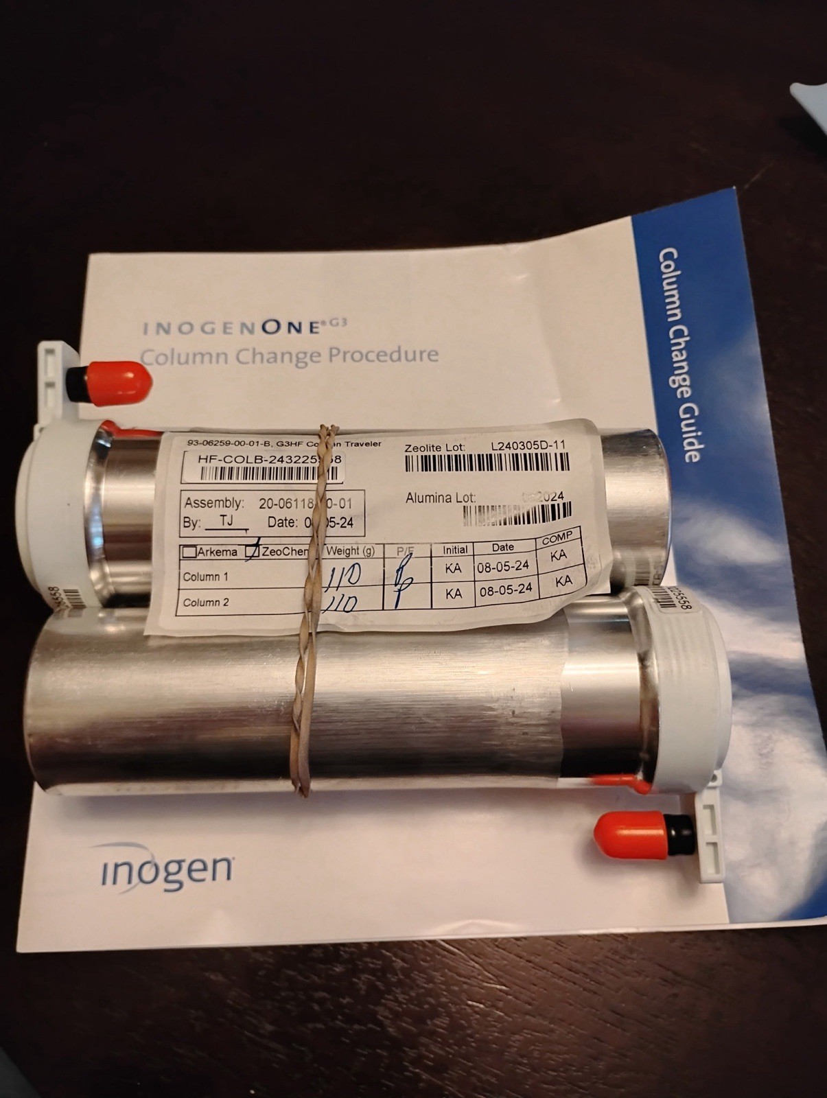 Inogen One G3 Replacement Column Pair (Flow Setting 1-5) Brand New Sealed In Box