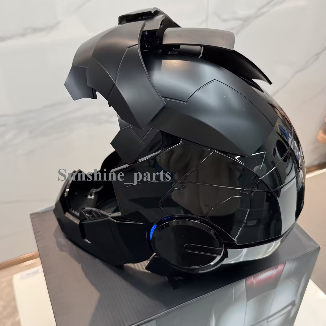 2025 Autoking Iron Man Black MK5 Helmet Electronic Wearable Voice-control Mask