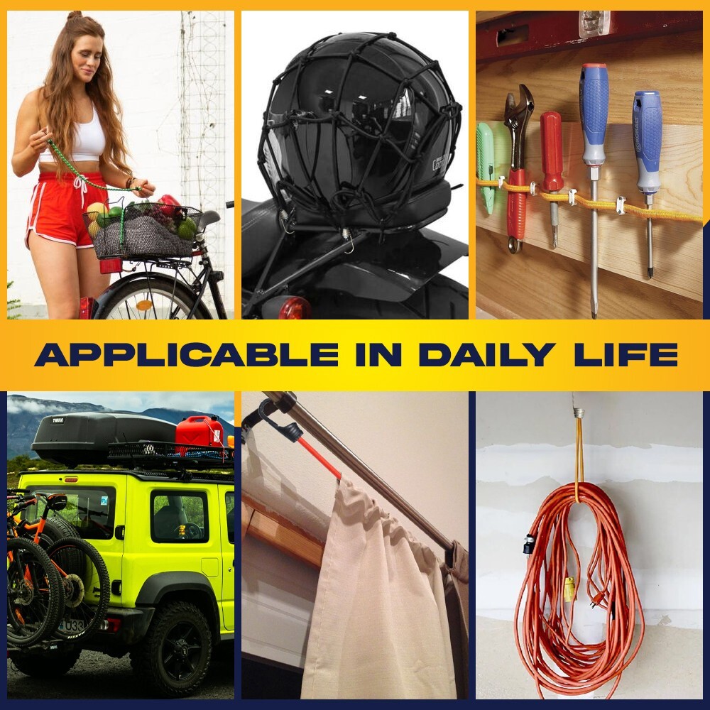 Frunop 30-Piece Heavy duty Assorted Bungee Cords Set Includes 10", 18", 32", 40"