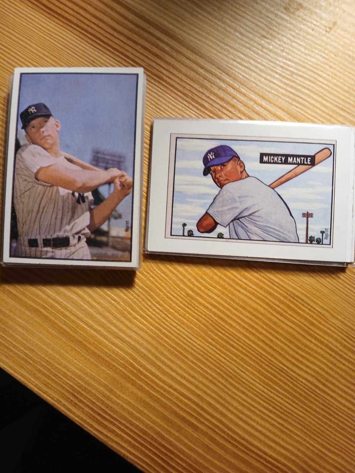 Mickey Mantle Bowman 20 card lot Reprints 1951/1953