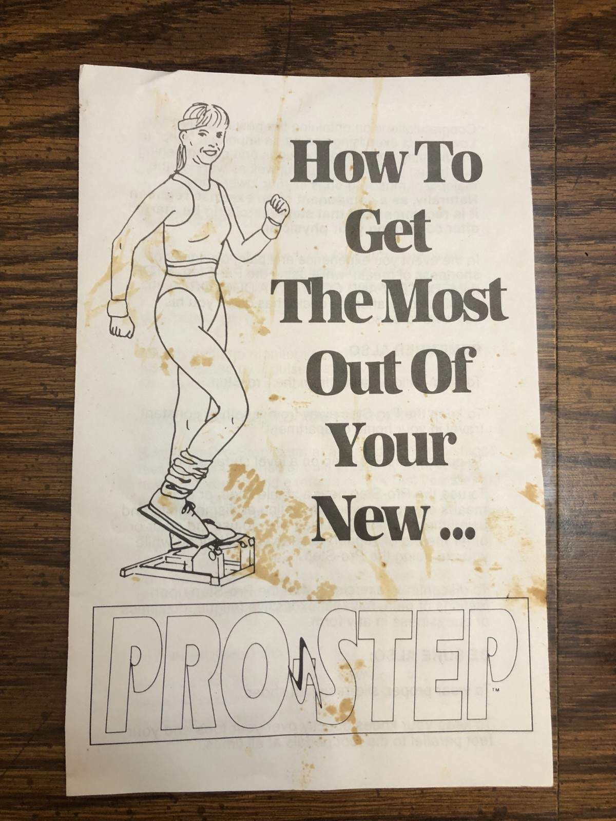 New Vintage 1990's Pro-Step Stair Exerciser Compact Cardio Stepper Machine