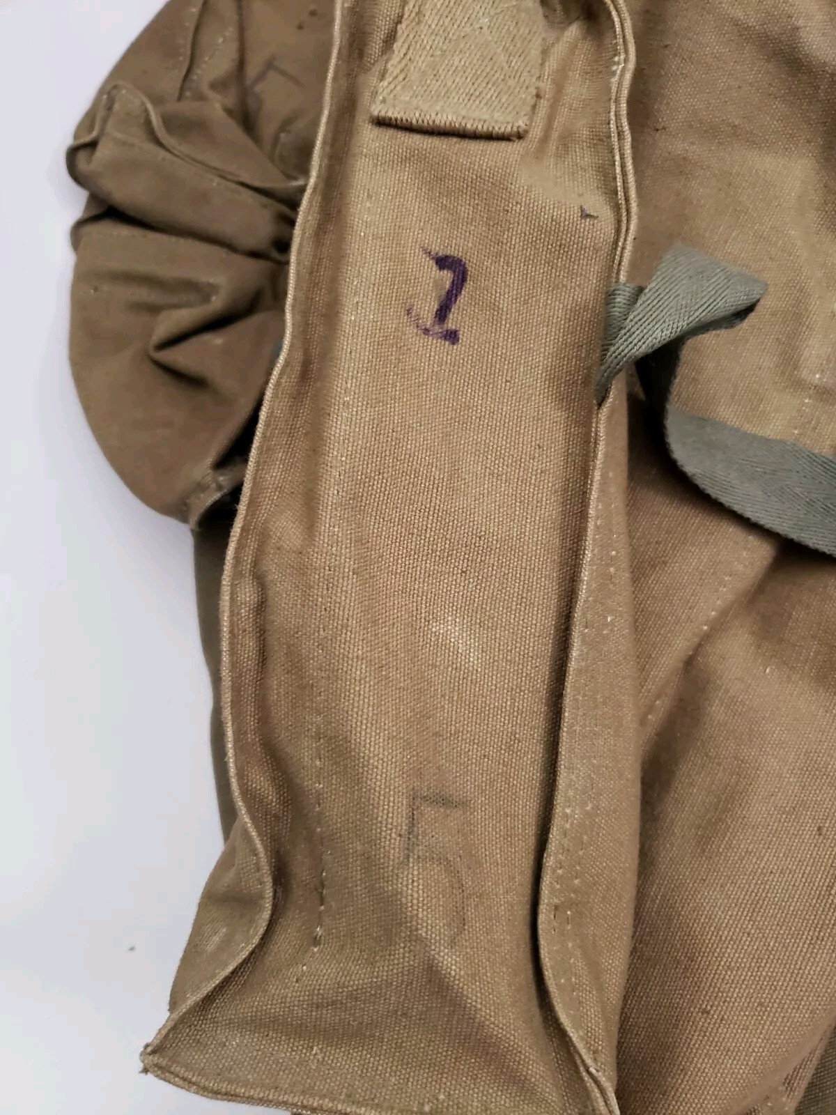 Vintage Czech Military Bread Bag Satchel Shoulder Bag Army Purse 1960s Dates