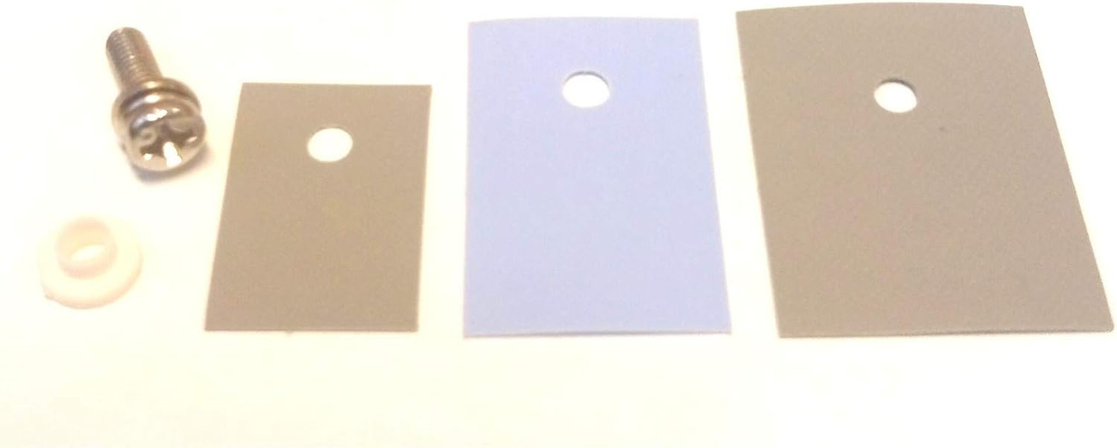 Easycargo 10 Packs TO-220 Heatsink Insulator/Mounting Kit (Screw+Washer+Bushing+