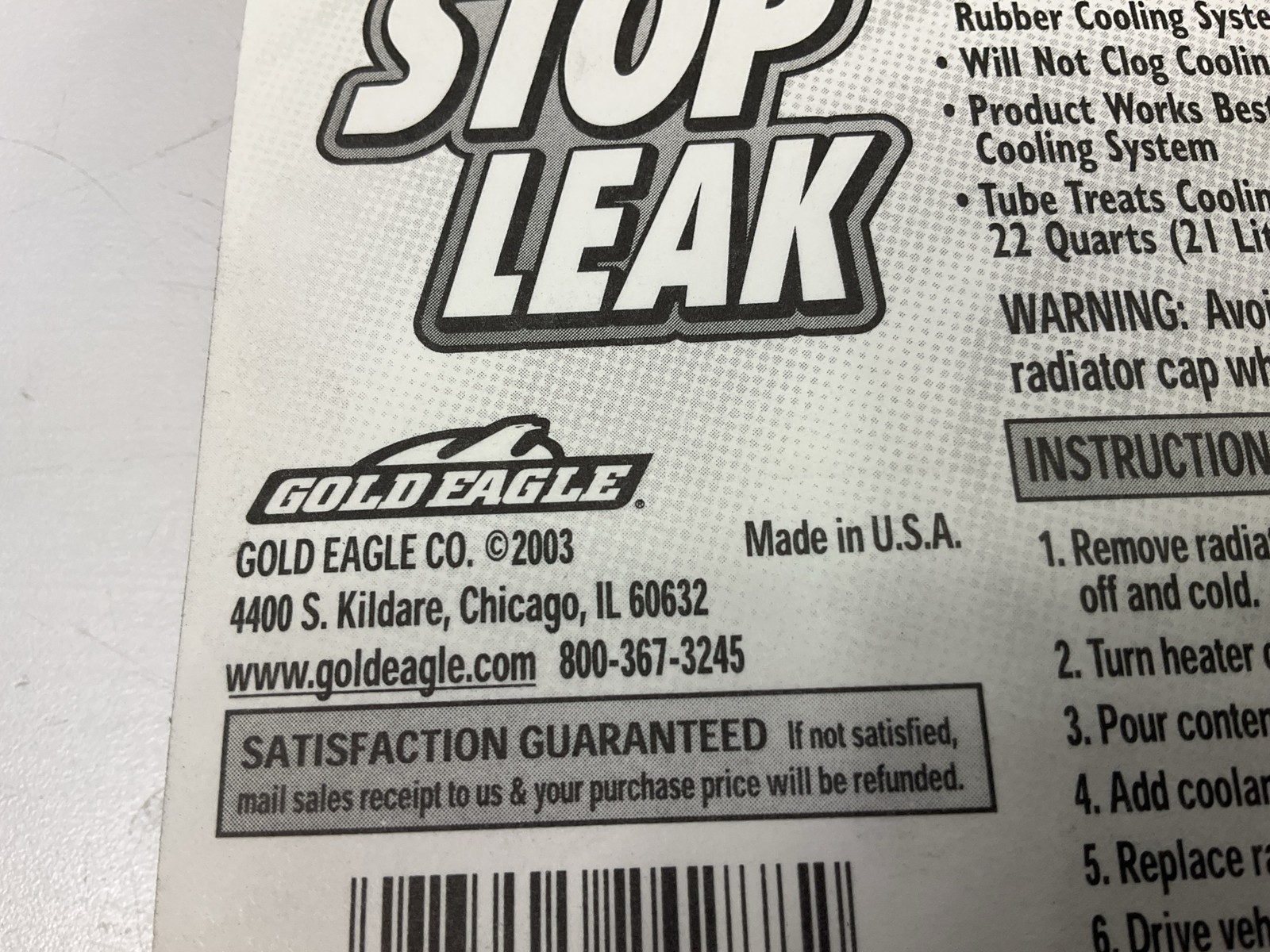 AlumAseal ASBPI12 Radiator Stop Leak Powder Blister Card 20G - Emergency Repair