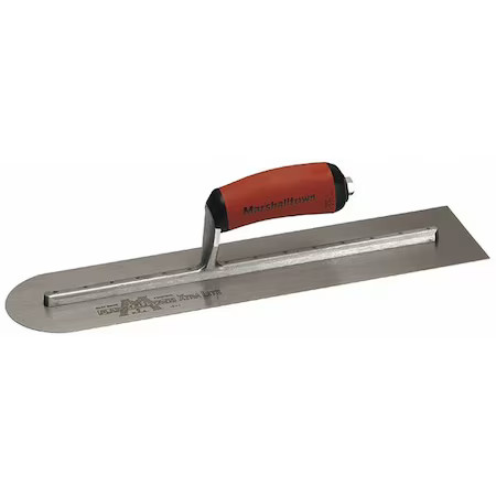 Marshalltown Mxs64red Finishing Trowel, Round End, 14 X 4 In