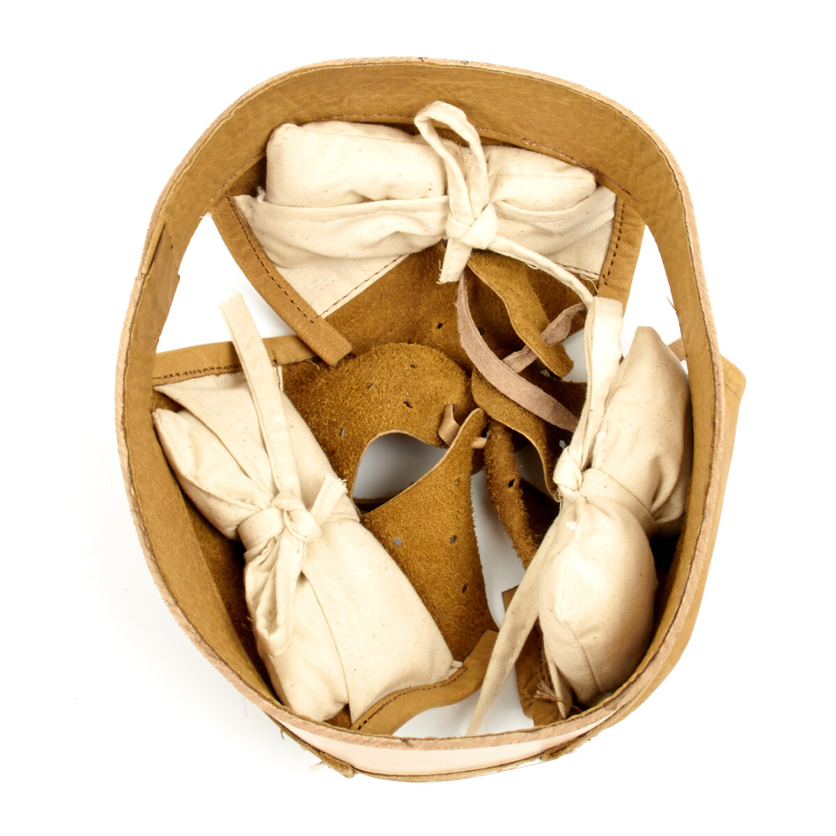 German WWI M16 Helmet Leather Liner - 7 1/2 (60 cm)